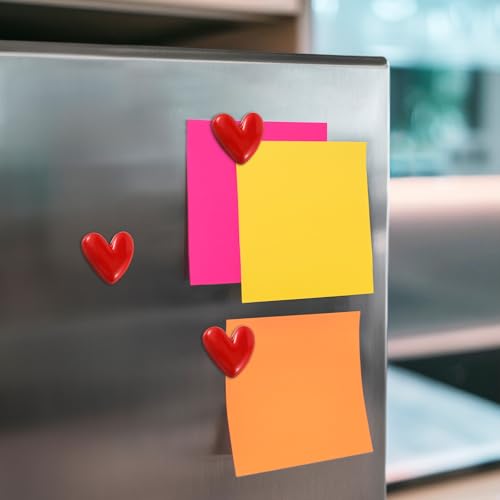 12 Imánes para Refrigerador en Corazón Rojo miniatura 5