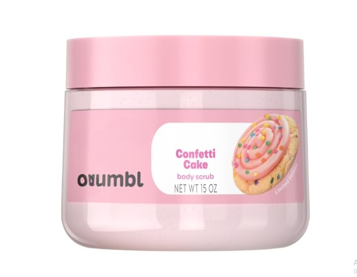 NEW Confetti Cake Sugar Body Scrub Body Scrub Confetti Cake, 15 oz(1pack)