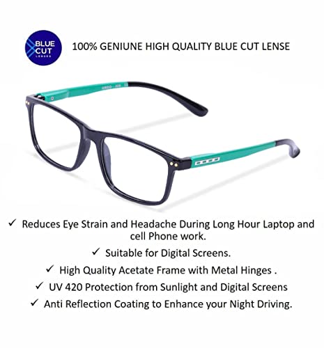 Image of Freddy Unisex Zero & Power Reading Blue Cut Anti Reflection glasses Full Frame Spectacles Glasses For Mobile Laptop Tablet Computer