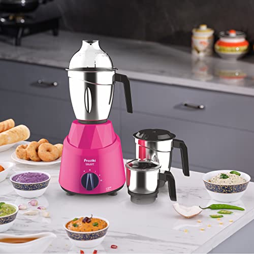 Preethi Galaxy MG225 Mixer Grinder, 750 watt, 3 Jars, Pink/Black (3 Jar) view 2
