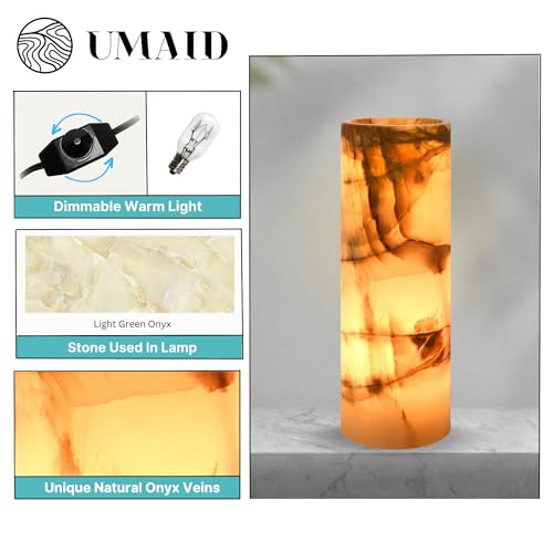 Umaid UMD-OMLL Elegant Handcrafted Onyx Marble Table Lamp thumb #3
