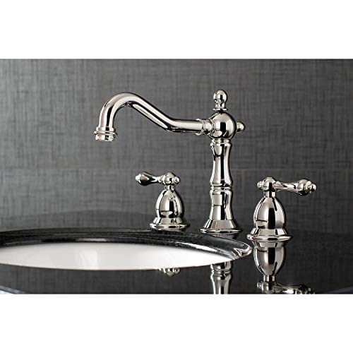 Kingston Brass KS1977AL 8 in. Widespread Bathroom Faucet, Brushed Brass, 7-9/16 Inch in Spout Reach by Kingston Brass - Image 2