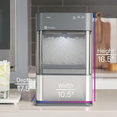 Profile Opal 2.0 | Countertop Nugget Ice Maker | Ice Machine with WiFi Connectivity | Smart Home Kitchen Essentials | Stainless Steel