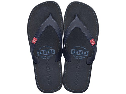 Cartago Dakar Tongs Sandales pour hommes-Navy-41 Cover