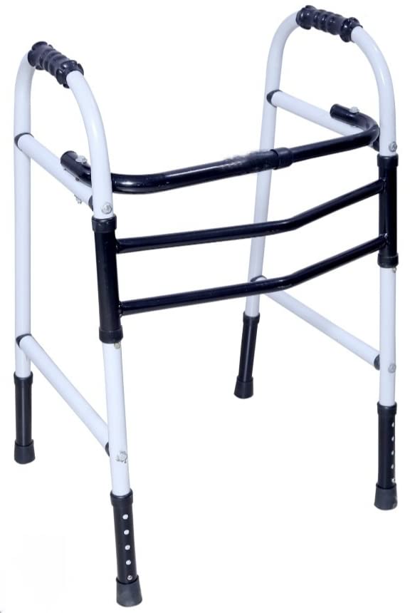 Heavy Foldable Height Adjustable Walker Steel