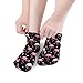 LITPUZC Women's Fashion Ankle Socks Funny Running Low Cut Socks Love Heart Flamingo Black No Show Athletic Sock Soft Breathable Crew Sock 5 Pairs