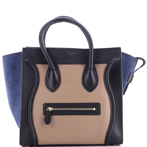 Celine, Pre-Loved Tricolor Luggage Bag Leather Mini, Multicolor