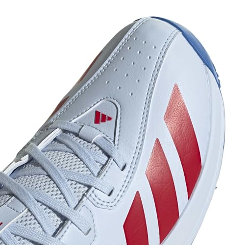 Image of adidas 22YDS Spike Cricket Shoes | Professional Metal Spike Cricket Footwear | Lightweight Grip & Stability | FTWWHT /AUON /LUTA