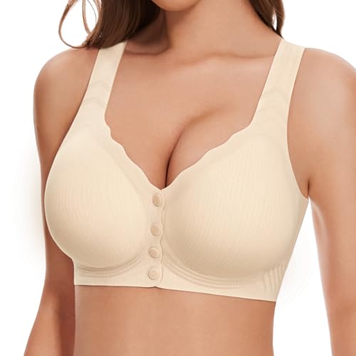 What Is the 3 Bra Rule? A Woman Over 50's Guide to Smarter Bra Rotation 10 Angelhood Front Closure Seamless Bras for Women, Wire Free Padded Bras Front Closing Snap On Support Sports Nude