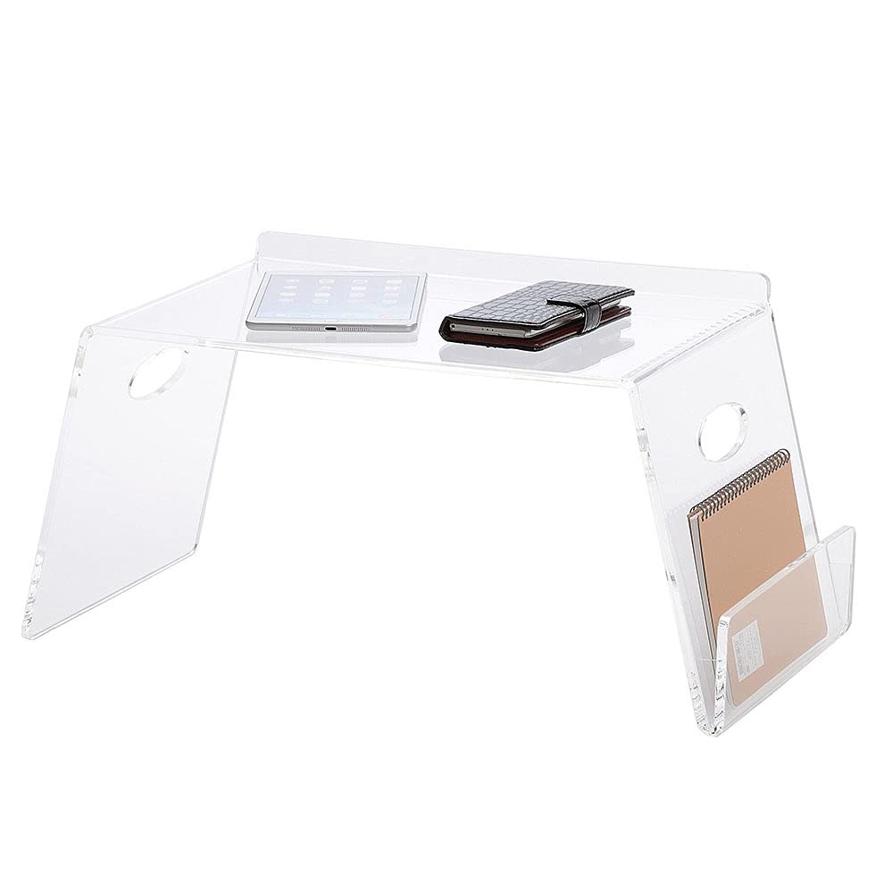 Amazon.co.jp: クーアイ(Kuai) アクリル ベッドテーブル 雑誌ラック