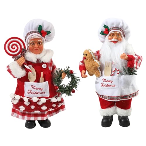 Figurines de Noël Père Noël debout Gcroet maison - 7