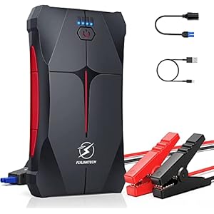 Car Jump Starter, FLYLINKTECH 2000A Peak 13200mAh Portable Car Battery Jump Starter Booster (up to 6.0L Gas Or 5.0L Diesel Engine), Jump Starter and Power Bank with LED Flashlight, IP67