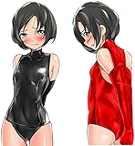 MMWMJWMB Women's One Piece Sexy Wet Look Catsuit Bondage Leather Jumpsuit Bundled Lingerie Thongs Leotard Bodysuit