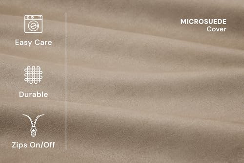 Image of Barker Beds XL Orthopedic Dog Bed - 7 inch Memory Foam Mattress - 75-120 lbs - Joint Pain & Arthritis Support - Vet Recommended, Washable Cover - Made in USA - 52 inchx36 inchx7 inch - Khaki