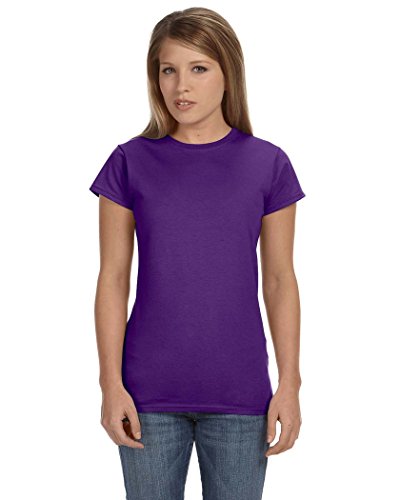 T-shirt Gildan SoftStyle en pur coton peigné ultra doux respirant violet XXL