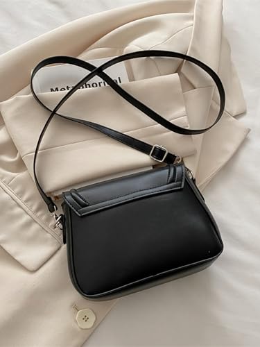 Women's Bowknot Square Crossbody Bags PU Leather Flap Shoulder Handbags Elegant Small Purses2