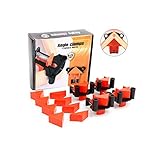 【Verbesserung der Effizienz】: Eckklemme spart Arbeitszeit und reduziert die Arbeitsbelastung. Im Gegensatz zu anderen rechtwinkligen Vorrichtungen ist dieses Kit ein austauschbares Winkelkopfteil, das für Winkel von 60/90/120 Grad und T-förmige Verbindungen geeignet ist. Mehrzweck: Geeignet für Holzbearbeitung, Schränke Reparaturverbindung mit Möbeln, Rahmenverstärkung, Holzbau Projekte usw.