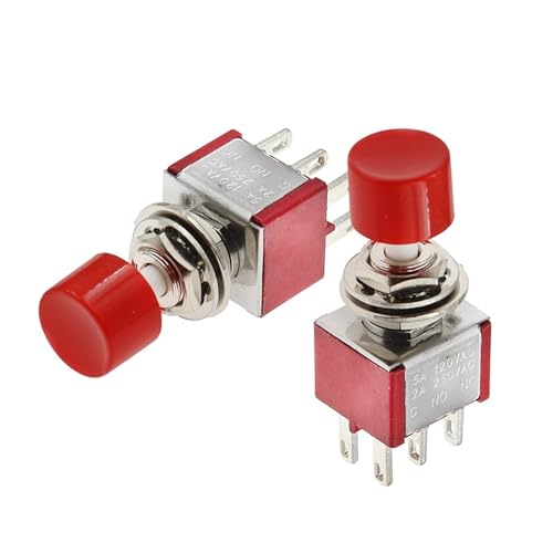 Interruptor momentáneo de 6 pines PS-202 para proyectos electrónicos 2
