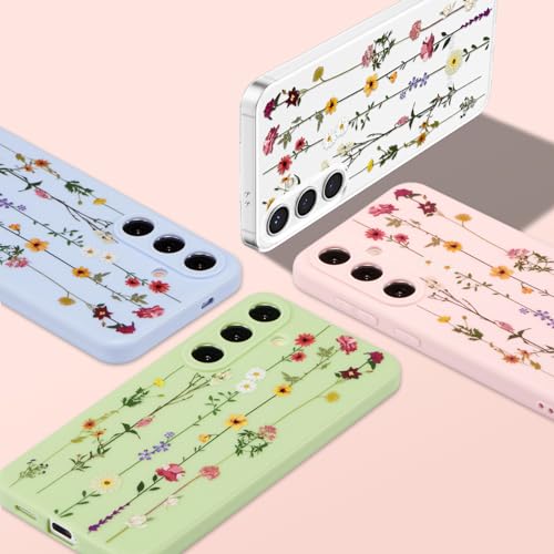 ZTOFERA Floral Case for Samsung Galaxy S25 5G,Clear Cute Flower Pattern Case for Girls Women,Flexible Silicone Protective Slim Shockproof Bumper Phone Case for Galaxy S25 6.2",Clear by ZTOFERA - Image 7