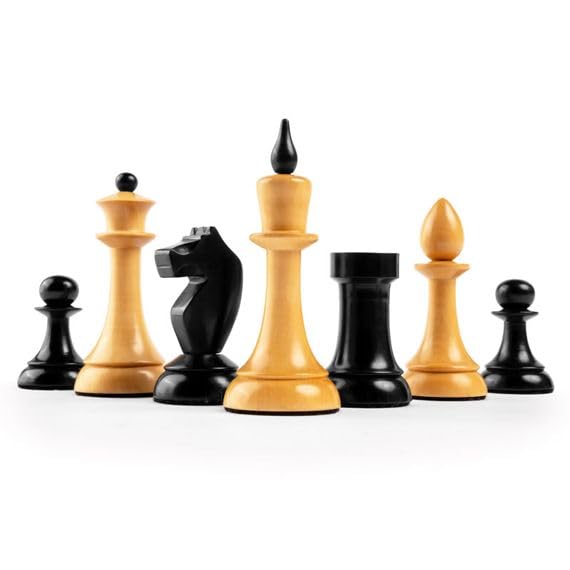 Piezas de Ajedrez Gambito de Dama Tamaño 6 Ideal para Aficionados y Clubes Piezas de Ajedrez para Niños y Adultos Juego de Ajedrez de Madera