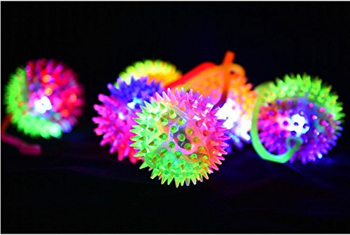 3" Light Up LED 'Dual Color Yoyo Spiked Ball' 