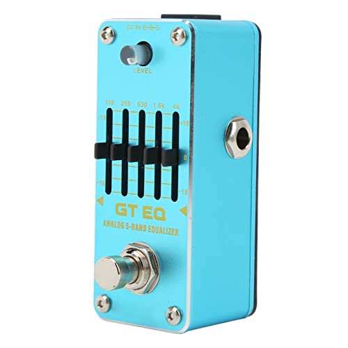 Elektrikgitarren -EQ Equalizer Elektrikgitarren -Equalizer, Effect Equalizer Metal Effect Pedal GT Analog 5 Bandgitarre Pickup Blau