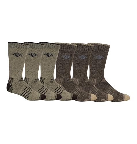 Columbia Men's Moisture Control Quarter Crew Socks 6-Pack
