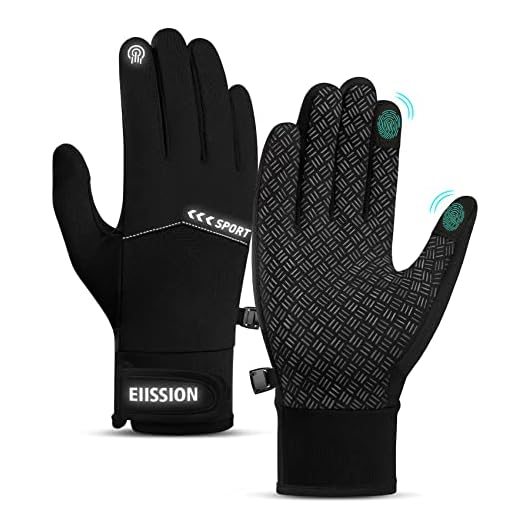 Guanti Invernali Uomo Donna, Guanti Invernali Ciclismo Guanti Touch Screen Unisex Antivento Guanti da Sci Guanti Sportivi da Caldi Esterni per Corsa Sci Snowboard Bici Alpinismo Trekking Nero M