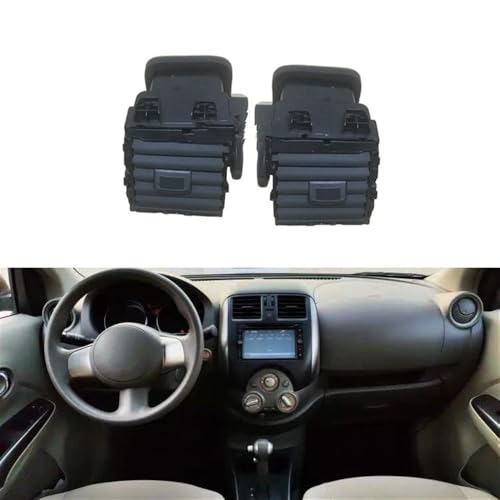 Grille de console centrale pour Nissan Sunny 2011-2013 cadre d'aération - 4