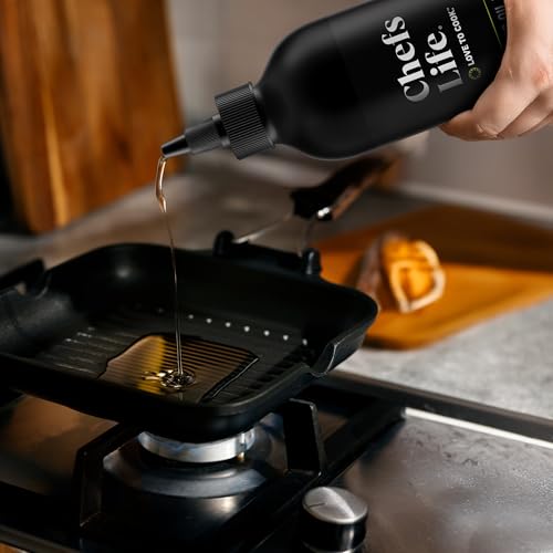 Chefs Life Organic Avocado Oil - Organic Avocado Oil For Cooking, Avocado Oil Organic for Dressing, Dipping, Drizzle, 100% Pure, Single Origin, Non GMO - 16.9 Fl Oz Squeezable Bottle (3 Pack)