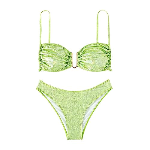Bikini taille haute femmes design en U maillot de bain 2 pièces sport taille XS GN2
