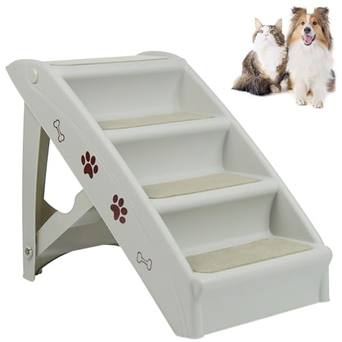 Bartuke Katzenrampe Für Katzentoilette - Weiße Treppe Für Kätzchen & Alte Katzen