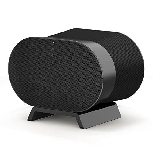 HeyMoonTong Acrylic Table Stand for Sonos ERA 300 Wireless Speaker - Desktop Decorative Bracket Mounting Accessories for Sonos ERA 300 (Black, 1-Pack)
