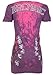 Rebel Saint by Affliction Women's T-Shirt Death Chase XL Purple
