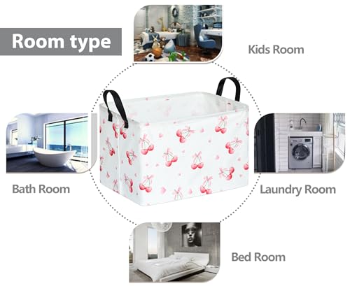 Image of Girls Room Decor Storage Basket Toy Gift Box Baby Hamper Collapsible Organizer Bin Gift Baskets for Home /Dorm /Kitchen /Pet /Office /Closet /Shelf