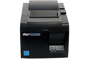 Star Micronics Bluetooth Receipt Printer Thermal, Cutter, Android and iOS, Gray