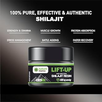 NATURE'S Pure Natural Lift-Up Pure Himalayan Shilajit Resin For Men and Women - 20g (Pack of 1)