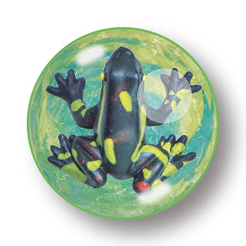 Mega Bounce - Grenouille de Deluxebase Une grande balle rebondissante avec une figurine d'animal à l'intérieur, un excellent jouet pour les enfants