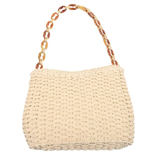 Sac de plage tissé pour vos voyages et shopping d'été à la mer