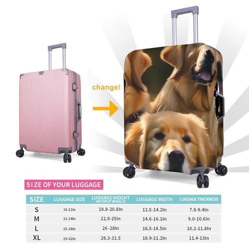 Housse de valise X-Large blanche de qualité supérieure Golden Retriever
