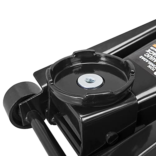 Big Red Atz830023Br Hydraulic Heavy Duty Steel Service/Floor Jack With Dual Piston Quick Lift Pump, 3 Ton (6,000 Lb), Black #TOP7