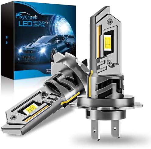 Sycreek Bombillas LED H7 35000LM, 8X Más Brillantes, 6500K Blanco...