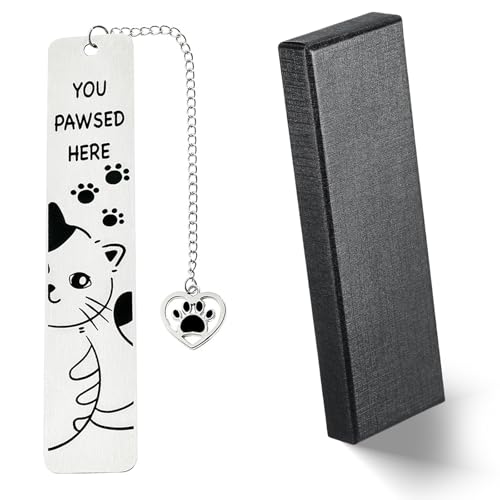 Calkkrer Cute Cats Metal Bookmark for Book Lovers Personalised Bookmark Gifts, Funny Bookmark, Gift Ideas for Cat Lovers