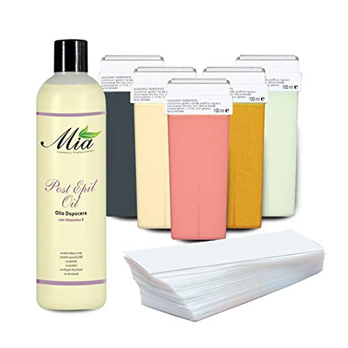 Kit Ceretta 6 Ricariche Rullo + 100 strisce + 1