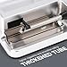 NEWTRY Infrared Sensor Cigarette Rolling Machine, Electric Automatic Tobacco Roller, Portable Tobacco Injector with 1 Brush, 1 Stirring Rod Silver (0.31’’)