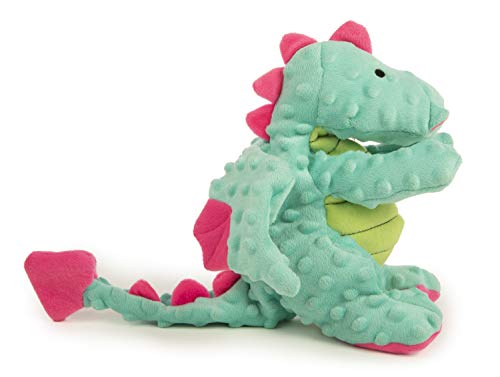 image for goDog Dragons with Chew Guard Technology Durable Plush Squeaker Dog To