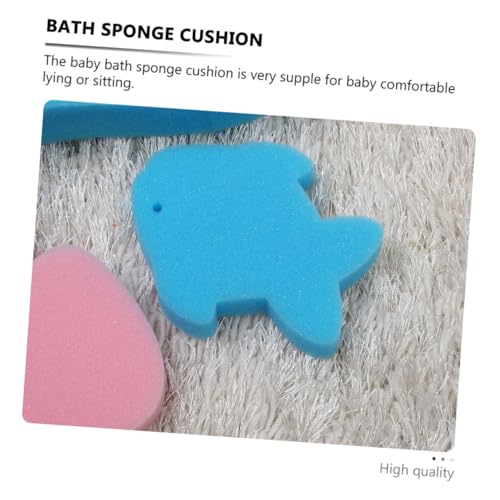 Cojines de baño para bebés de esponja pack de 2 almohadillas antideslizantes 4