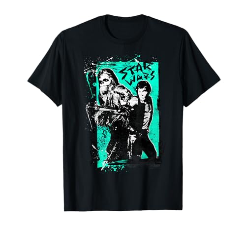 T-shirt Star Wars Han and Chewie look vintage idéal pour les conventions