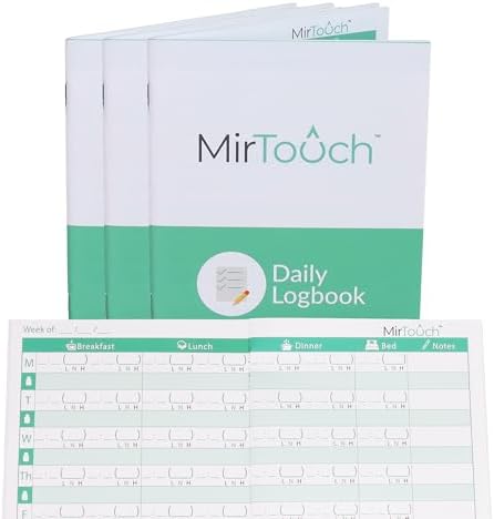 Diabetic Daily Logbook for Recording & Tracking Glucose & Medicine - Spacious Design 4½ x 5¾in Blood Sugar Book Pocket Size with L N H Color Indicators - Ideal for Low Vision Users 12 Weeks 3 Booklets