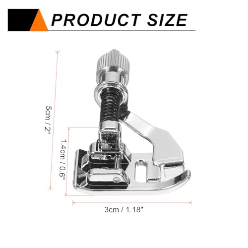 Pie prensatela zurcido 5mm acero inoxidable para máquina miniatura 2